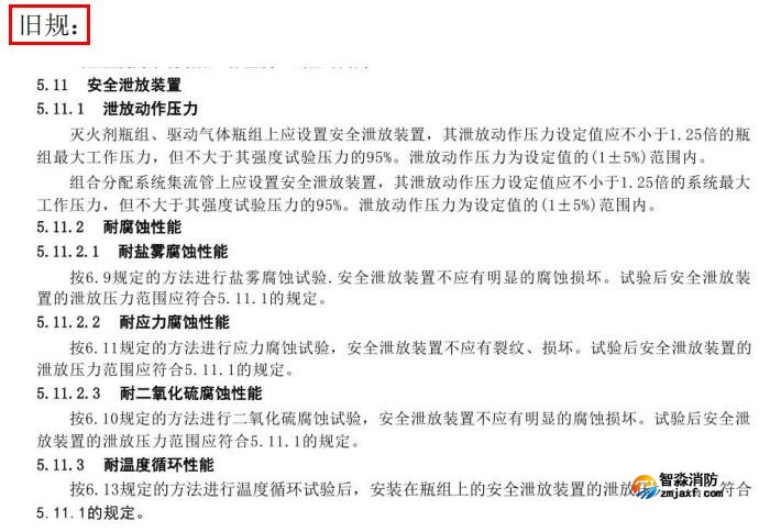 更改了安全泄放裝置泄放動作壓力要求、安全泄放裝置動作試 驗(yàn)方法